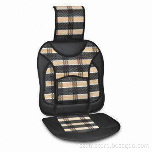 Car Seat Cushion with Embroidered Logo and Elegant Style, Made of Bamboo